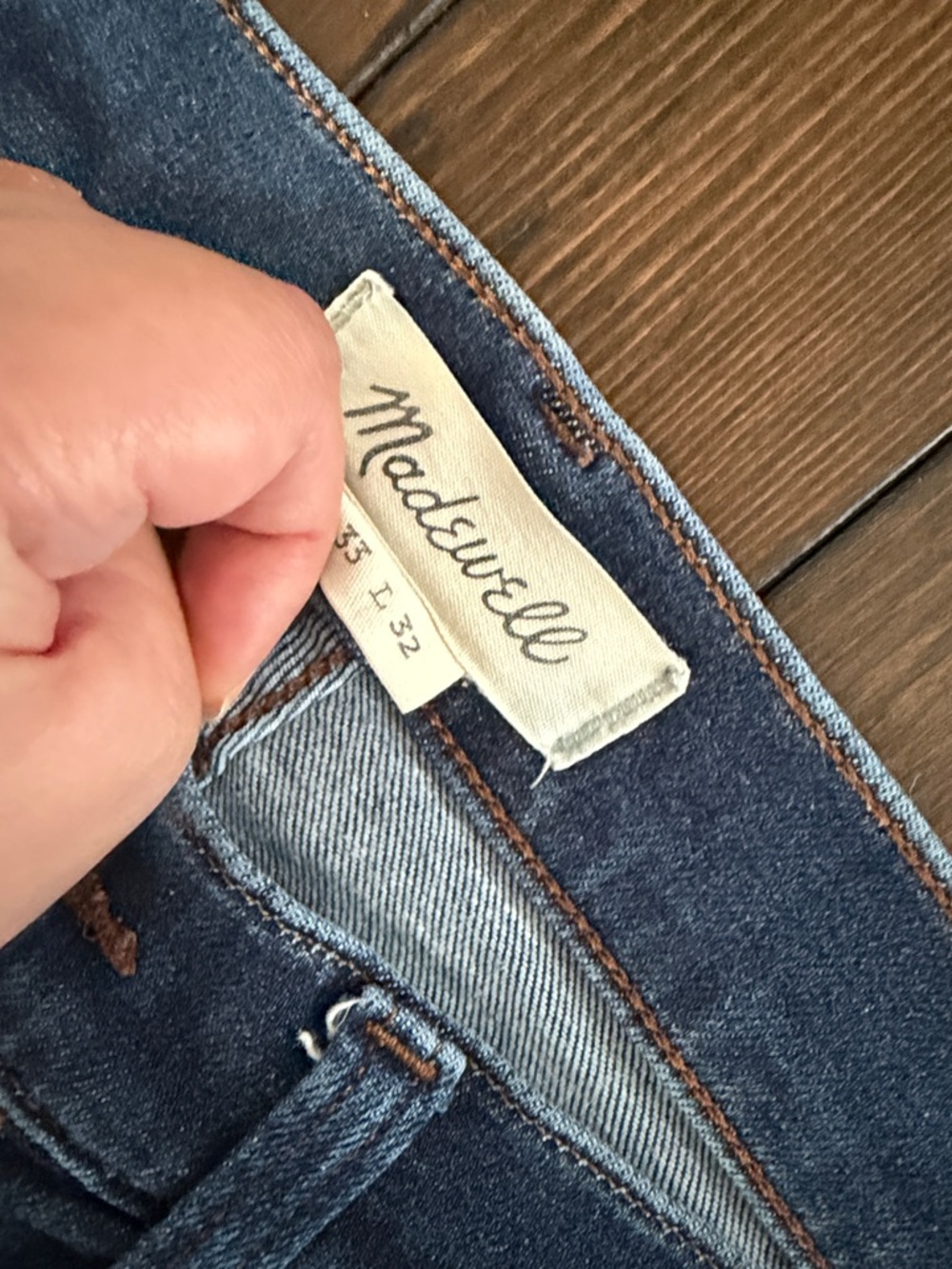 Madewell Slim Jeans Men’s 33x32 Blue Denim Straight Leg - Picture 3 of 8